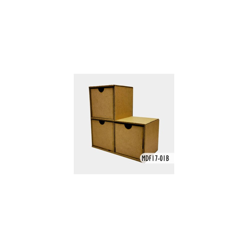 Cajonera escalera de 3 cajones Mod 17-01