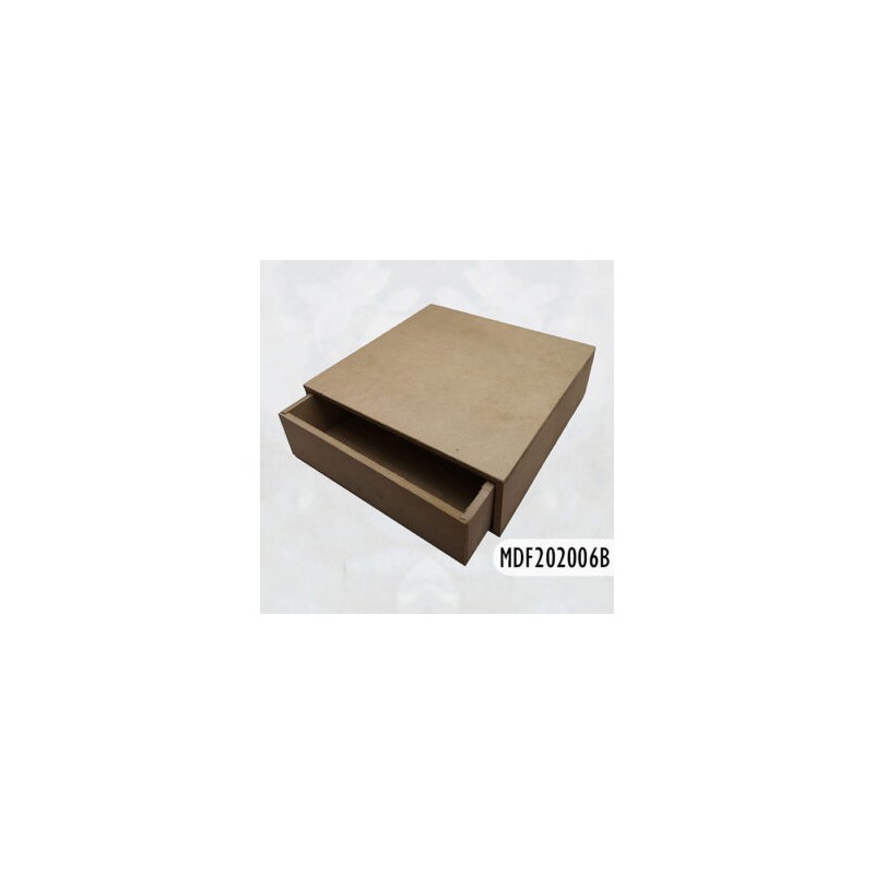 Cajón MDF multiusos 20 x 20 x 6 cm