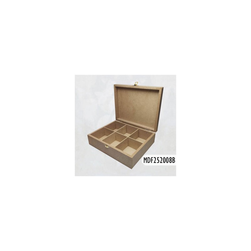 Caja con divisiones 25 x 20 x 8 cm