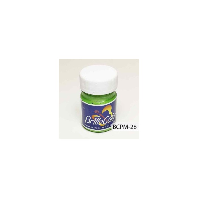Pintura metálica Brilla Color #28 Verde Limón VE 6020